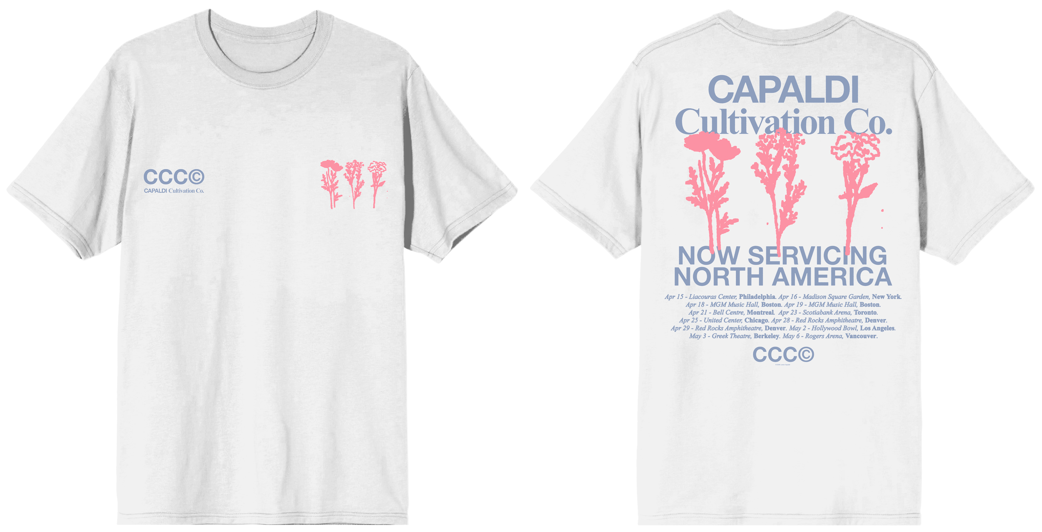 North America ‘26 White Floral T-Shirt