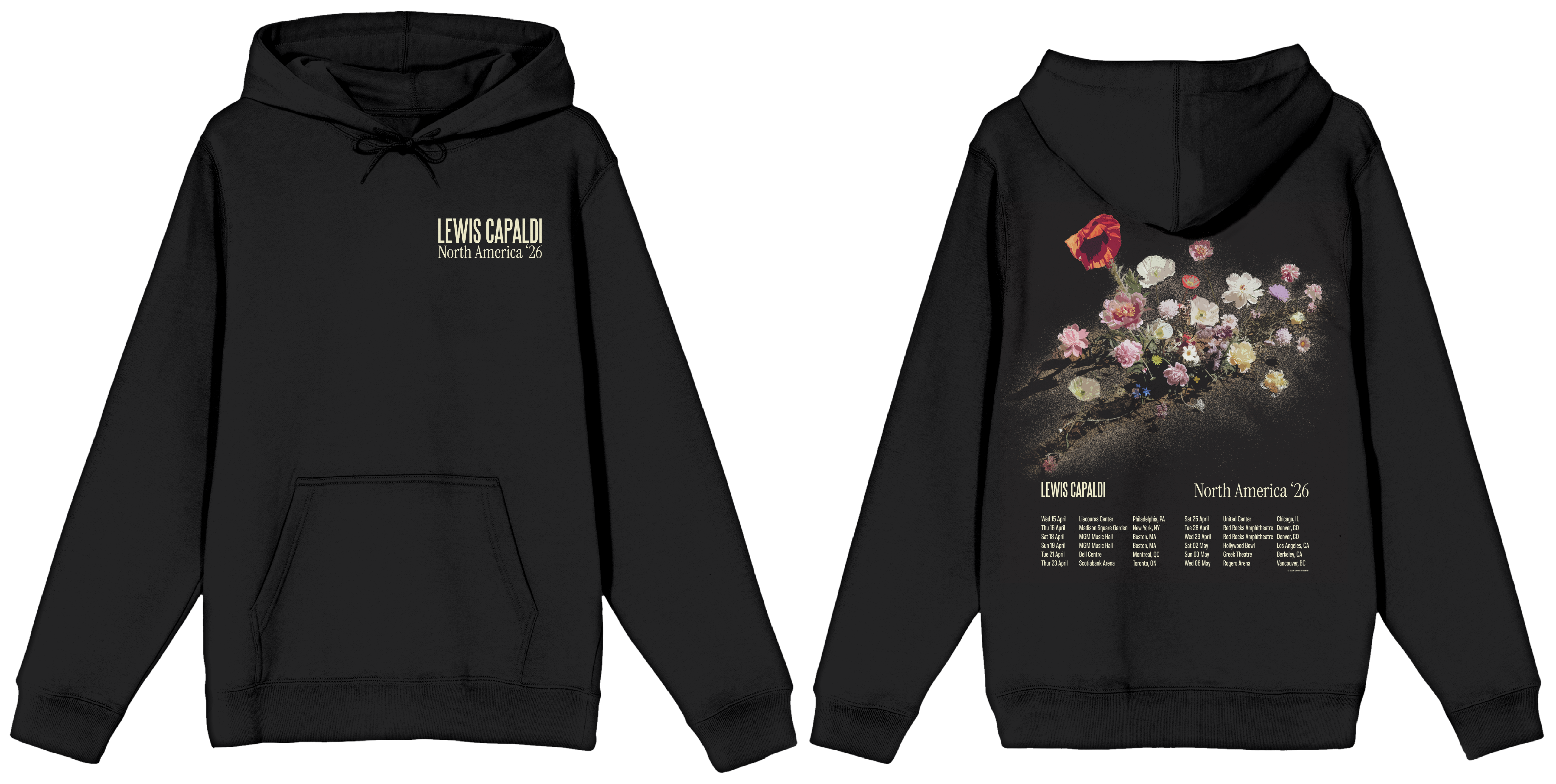 North America ‘26 Floral Hoodie